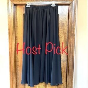 BLK‎ Chiffon Skirt NahNah Sz SP EUC Stretch Waist $5 ADD ON with $15+ Bundle